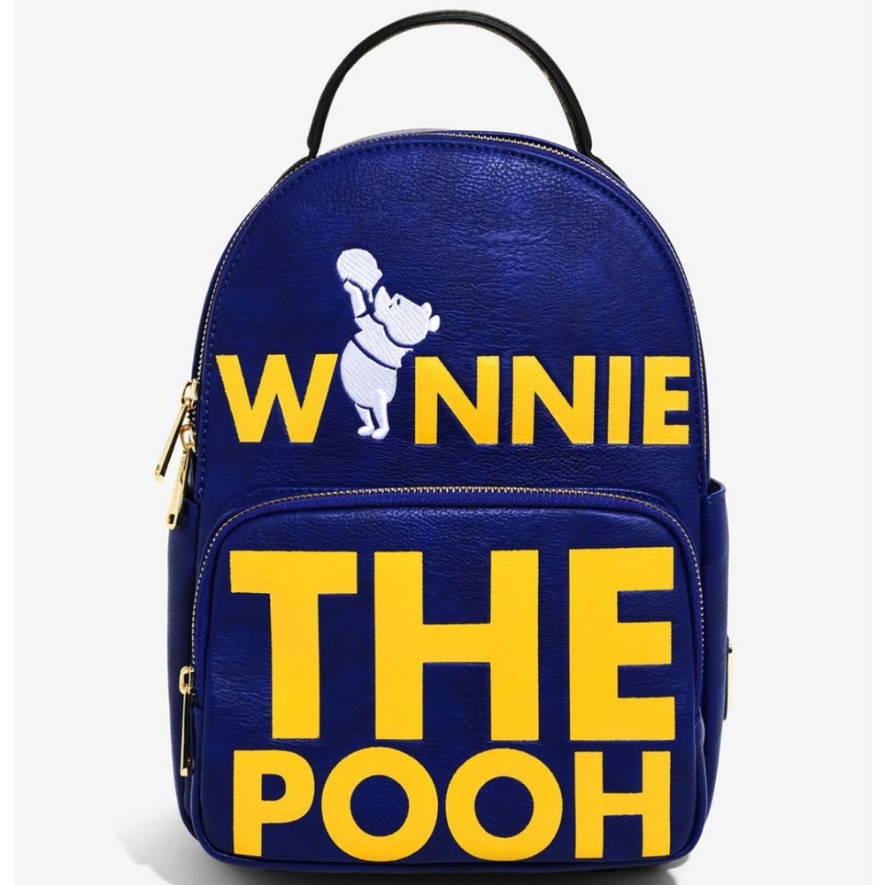 Disney Loungefly Winnie the Pooh Verbiage Backpack